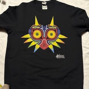 Nintendo Black Sweater with Colorful Zelda Design